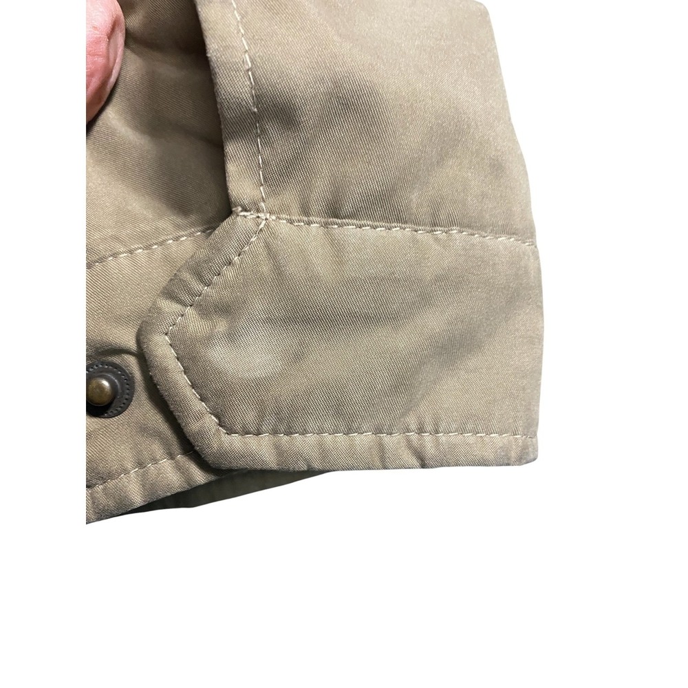 Dockers Mens Microfiber Golf Jacket Tan Khaki Full Zip Quilted Lined XL - Picture 6 of 6